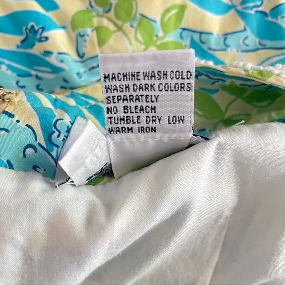 Lilly Pulitzer vintage Mimosa Everglades Alligator Shift Mini Dress 26512 - Picture 6 of 7